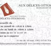 Aux Délices Ottomans Vonnas