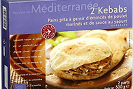 Kebab pain Pita à garnir - Picard