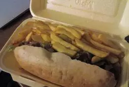 Sandwich grec - frites - La Turquoise à Paris