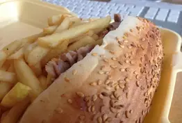 Kebab samurai sans oignons avec frites - Paristanbul à Paris