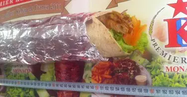 Tentative de record du plus long kebab du monde